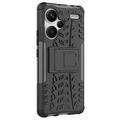 Xiaomi Redmi Note 13 Pro+ Anti-Slip Hybrid-deksel med Stativ - Svart