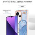 Xiaomi Redmi Note 13 Pro+ Marble Pattern Electroplated IMD TPU-deksel