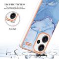Xiaomi Redmi Note 13 Pro+ Marble Pattern Electroplated IMD TPU-deksel