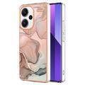 Xiaomi Redmi Note 13 Pro+ Marble Pattern Electroplated IMD TPU-deksel