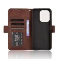Xiaomi Redmi Note 13R/Redmi 13/Poco M6 4G Lommebok-deksel med Kortholder - Brun