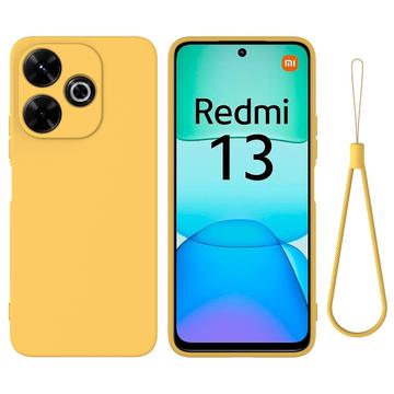 Xiaomi Redmi Note 13R/Redmi 13/Poco M6 4G Liquid Silikondeksel - Gul