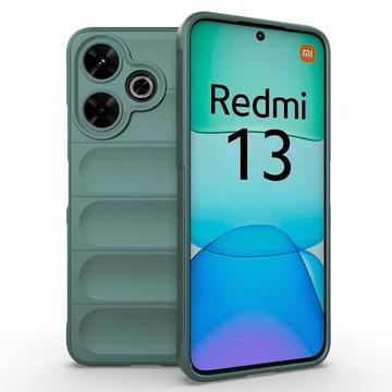 Xiaomi Redmi Note 13R/Redmi 13 5G Rugged TPU-deksel - Grøn