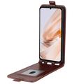 Xiaomi Redmi Note 13R/Redmi 13/Poco M6 4G Vertikalt Flip-Deksel med Kortlomme - Brun