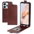 Xiaomi Redmi Note 13R/Redmi 13/Poco M6 4G Vertikalt Flip-Deksel med Kortlomme - Brun