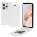 Xiaomi Redmi Note 13R/Redmi 13/Poco M6 4G Vertikalt Flip-Deksel med Kortlomme - Hvit