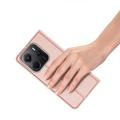 Xiaomi Redmi Note 14 4G Dux Ducis Skin Pro Flip-deksel - Rosa