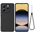 Xiaomi Redmi Note 14 5G Flytende silikon-deksel med håndstropp