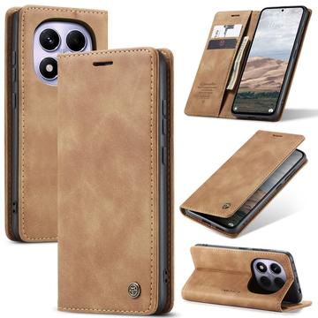 Xiaomi Redmi Note 14 Pro 4G Caseme 013 Series Lommebok-deksel - Brun