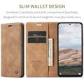Xiaomi Redmi Note 14 Pro 4G Caseme 013 Series Lommebok-deksel - Brun