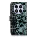 Xiaomi Redmi Note 14 Pro 5G/Poco X7 Crocodile Series Lommebok-deksel i Lær med RFID - Grønn