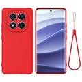 Xiaomi Redmi Note 14 Pro 5G/Poco X7 Flytende silikon-deksel med håndstropp
