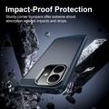 Xiaomi Redmi Note 17 Pro Børstet TPU-deksel - karbonfiber - blå