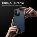 Xiaomi Redmi Note 17 Pro Børstet TPU-deksel - karbonfiber - blå