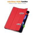 Xiaomi Redmi Pad 2 9.7 Tri-Fold Series Smart Folio-etui - rød