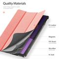Xiaomi Redmi Pad 2 Dux Ducis Domo Tri-Fold Smart Folio-etui - Rosa