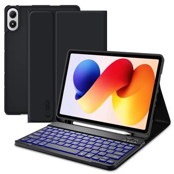 Xiaomi Redmi Pad 2 Pro/Poco Pad M1 Tech-Protect SmartCase Pen Bluetooth-tastaturveske - svart