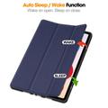 Xiaomi Redmi Pad 2 Pro/Poco Pad M1 Tri-Fold Series Smart Folio-etui - mørkeblå