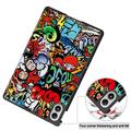 Xiaomi Redmi Pad 2 Pro/Poco Pad M1 Tri-Fold Series Smart Folio-etui - Graffiti