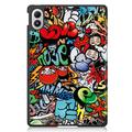 Xiaomi Redmi Pad 2 Pro/Poco Pad M1 Tri-Fold Series Smart Folio-etui - Graffiti
