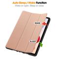 Xiaomi Redmi Pad 2 Pro/Poco Pad M1 Tri-Fold Series Smart Folio-etui - rosa gull