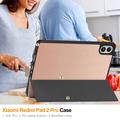 Xiaomi Redmi Pad 2 Pro/Poco Pad M1 Tri-Fold Series Smart Folio-etui - rosa gull