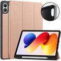 Xiaomi Redmi Pad 2 Pro/Poco Pad M1 Tri-Fold Series Smart Folio-etui - rosa gull