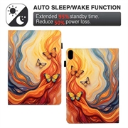 Xiaomi Redmi Pad 2 Smart Folio-etui - Oransje sommerfugler