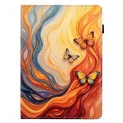 Xiaomi Redmi Pad 2 Smart Folio-etui - Oransje sommerfugler