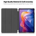 Xiaomi Redmi Pad 2 Tri-Fold Series Smart Folio-etui - svart