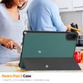 Xiaomi Redmi Pad 2 Tri-Fold Series Smart Folio-etui - svartgrønn
