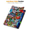 Xiaomi Redmi Pad 2 Tri-Fold Series Smart Folio-etui - Graffiti