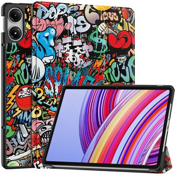 Xiaomi Redmi Pad Pro/Poco Pad Tri-Fold Series Smart Folio-etui - Graffiti