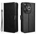 Xiaomi Redmi Turbo 3/Poco F6 Lommebok-deksel med Magnetisk Lukning - Svart