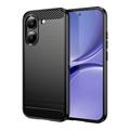 Xiaomi Redmi Turbo 5/Poco X8 Pro Børstet TPU-deksel - karbonfiber - svart