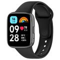 Xiaomi Redmi Watch 3 Lite/3 Active Myk silikonstropp - Svart