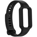 Xiaomi Smart Band 9 Active/Redmi Band 3 Erstatnings Silikonstropp med Integrert Ramme - Svart