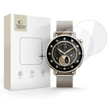 Xiaomi Watch S4 Tech-Protect Glass Fit+ Beskyttelsesglass - 41mm - 2 stk. - Klar