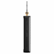 Xtorm Go2-serien 10000mAh solcelledrevet powerbank/lommelykt - 20W, USB-C, USB-A - svart