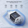 Xundd XDCH-109 70W GaN hurtiglader med USB-C-kabel - EU-kontakt - hvit