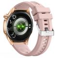 Y108 1.32" AMOLED vanntett smartklokke med EKG og over 100 treningsmoduser - rosa