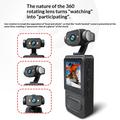 Y2 Mini Action Camera med 1.54" LCD-skjerm og doble LED-lys - svart