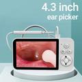 Y40 Visuelt otoskop / ørerenseendoskop med skjerm - hvit