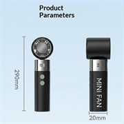 Y41 sammenleggbar håndholdt vifte med 3000mAh batteri