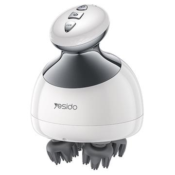 YESIDO MG12 IPX7 vanntett hodemassasjeapparat med lavt støynivå og avtakbar ladestasjon