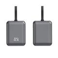 YM-1254 Mini-powerbank med innebygd kabel - 20000mAh - Anløpning