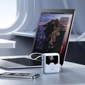 YM-1422 Mini-powerbank 20000mAh - USB-C-, Lightning-kabler - Blå