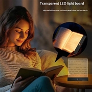 YSJ-019 Plus nattlampe i klar akryl med LED-lys - Type-C-lading