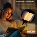 YSJ-019 Plus LED-nattlampe i klart akryl - Type-C-lading - Hvit