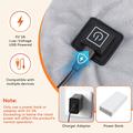 YT06 USB-oppvarmet skulder- og nakkebandasje med smart overvåking – grå
